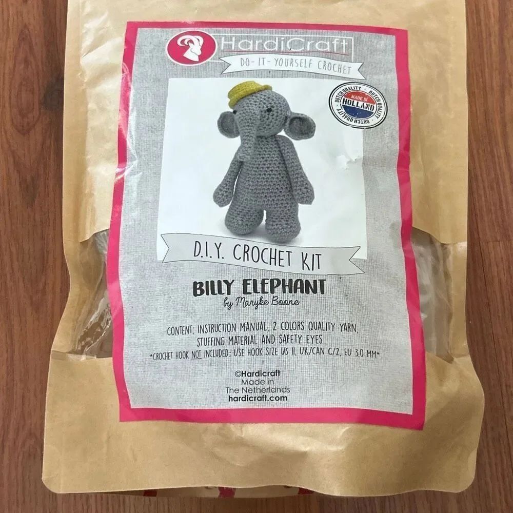 New Hardicraft diy crochet kit Billy elephant arts and crafts crochet